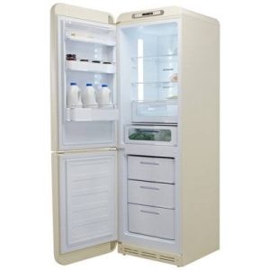 SMEG FAB32LCR5UK 60cm 50s Style Left Hand Hinge Freezer over Fridge