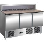 Adexa Pizza Prep Table 3 Doors 8×GN1/6 700mm – thps903